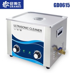 冠博仕GD0615機(jī)械帶加熱超聲波清洗機(jī)15L容量360W功率